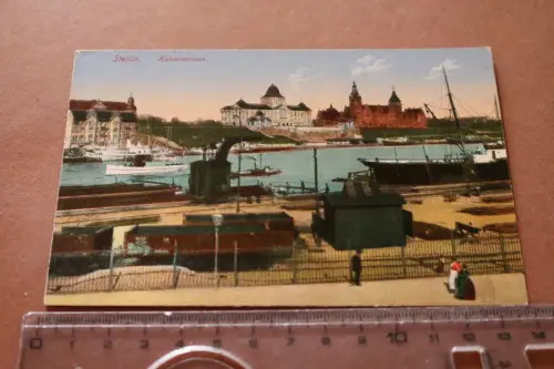 tolle alte Karte - Stettin - Hakenterrasse  1918