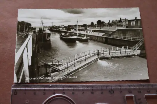 tolle alte Karte - Brunsbüttelkoog kleine Schleuse  60-70er Jahre ?
