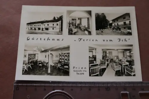 tolle alte Karte - Gästehaus Ferien vom Ich - Prien 60-70er Jahre ?