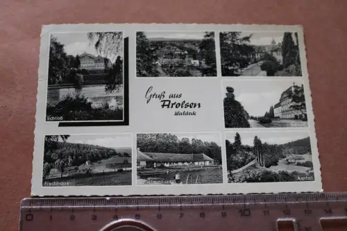 tolle alte Karte - Gruß aus Arolsen  1963