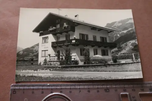 tolle alte Karte - Landhaus Elisabeth Burgstall Mayrhofen 60-70er Jahre ?