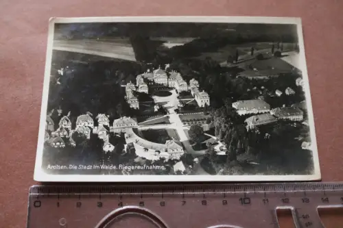 tolle alte Karte - Arolsen - Fliegeraufnahme  30-50er Jahre ?