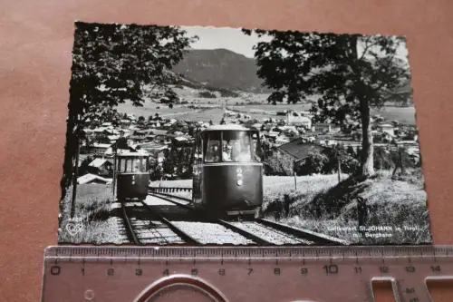 tolle alte Karte - Luftkurort St. Johann mit Bergbahn - Tirol 60-70er Jahre 