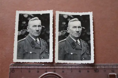 zwei tolle alte Fotos - Mann in Uniform - Org. Todt ??? 