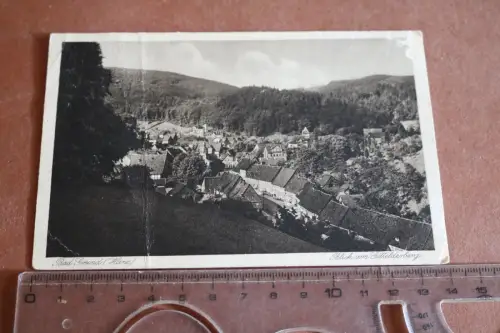 tolle alte Karte - Bad Grund -  Blick vom Gittelderberg 1928