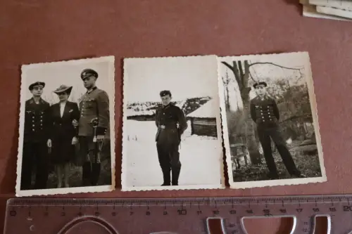 drei tolle alte Fotos - Matrose mit Mutter und Vater , Vater Polizeioffizier 