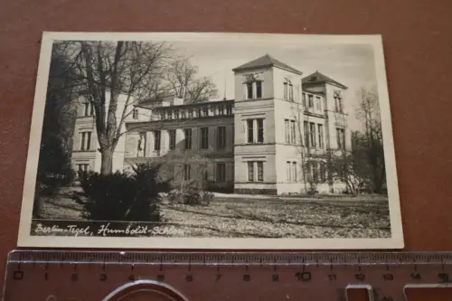 tolle alte Fotokarte - Berlin Tegel - Humboldt-Schloss - Repro ?