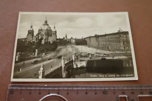 tolle alte Karte - Berlin  Dom und Schloß - Schloßbrücke 1938