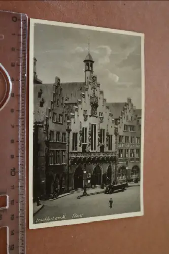 tolle alte Karte - Frankfurt am Main - Römer  1937