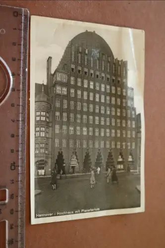 tolle alte Karte - Hannover - Hochhaus mit Planetarium  30-40er Jahre 