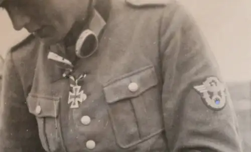 tolles altes Foto - Portrait Soldat Polizei -   EK II 