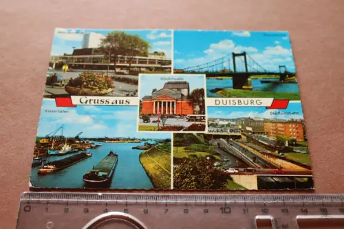 tolle alte Karte - Gruss aus Duisburg Ansichten 60-70er Jahre ?