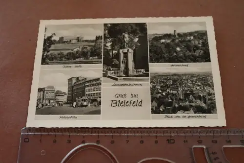 tolle alte Karte - Ansichten Bielefeld 30-50er Jahre 