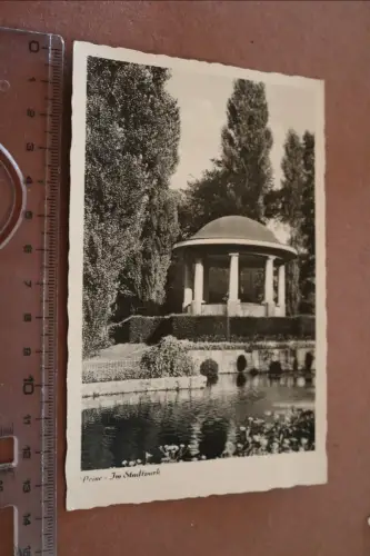 tolle alte Karte - Peine Stadtpark  1952