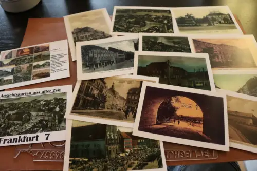 12 Karten - Frankfurt 7 - Ansichten aus alter Zeit 