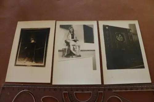 vier alte Fotokarten - Nonnenkirche Fulda und Abteil z.hl. Maria Fulda 