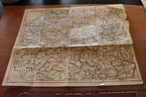 tolle alte Landkarte Belgien - Alter ???