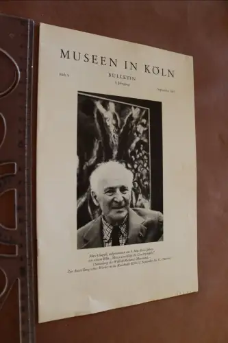 altes Porgrammheft - Museen in Köln - Bulletin - Heft 9  1967