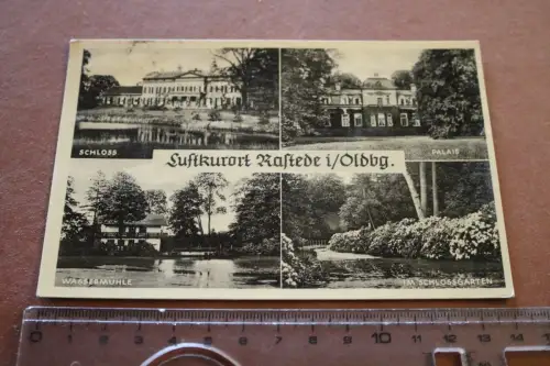 tolle alte Karte - Luftkurort Rastede i. Oldenburg  1952