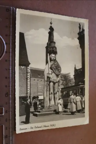 tolle alte Karte - Bremen, Bremer Roland 1956