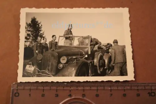 altes Foto - südlich Leningrad Kommandeur Oberst Bayer Pz.Gren.Regt. 25  1942