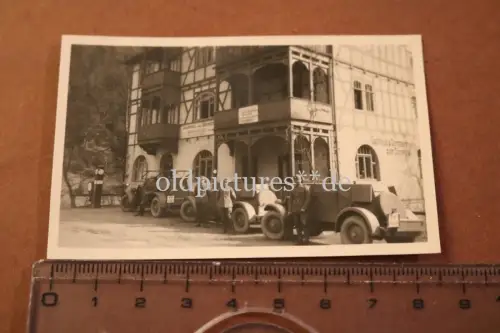 tolles altes Foto Reichswehr Panzerspähwagen Kfz 13 - Gasthaus zur Sormitztal