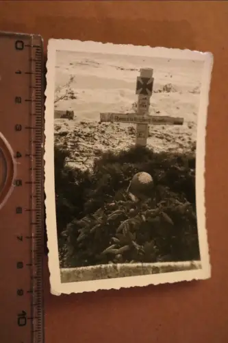 altes Foto - Soldatengrab Oberarzt Brunotte  NA20 ?? 1941 raum Leningrad