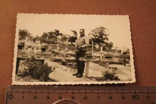 altes Foto - Soldatengräber - Nesterowka  Raum Kiew - Ukraine 1942