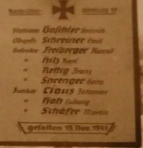 altes Foto - Soldatengräber - Nachrichten Abteilung 17 - 1941 Raum Kursk ???