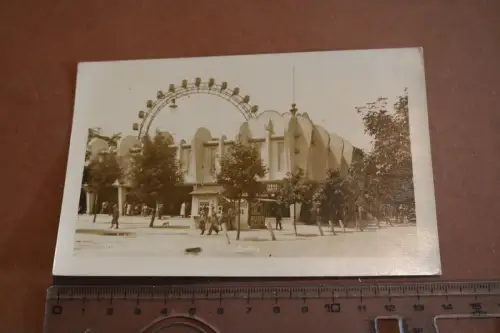 tolle alte Karte  Wien - Volksprater - Riesenrad mit Autobahn 20-30er Jahre ?