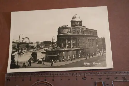 tolle alte Karte  Wien - Urania - Gebäude  20-30er Jahre ?