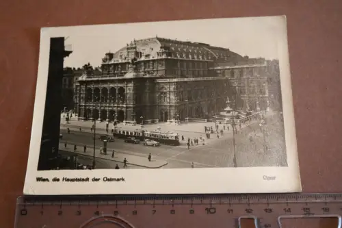 tolle alte Karte  Wien Hauptstadt der Ostmark - Oper 30-40er Jahre 