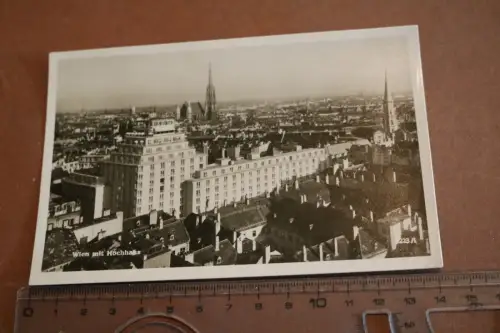 tolle alte Karte  Wien mit Hochhaus  30-40er Jahre 