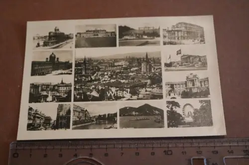 tolle alte Karte  Ansichten von  Wien   30-40er Jahre 