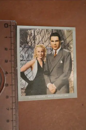 altes Sammelbild Monopol  #78 Anny Ondra  & Max Schmeling  1935