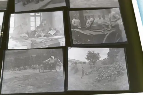 79 alte Negative eines Soldaten ,Westfeldzug, Frankreich, zerstörte Panzer, usw 