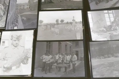 79 alte Negative eines Soldaten ,Westfeldzug, Frankreich, zerstörte Panzer, usw 