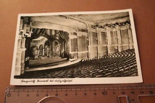 tolle alte Karte - Bayreuth  Inneres des Festspielhauses - 1938