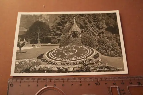 tolle alte Karte - Interlaken - Kurgarten - 20-30er Jahre 