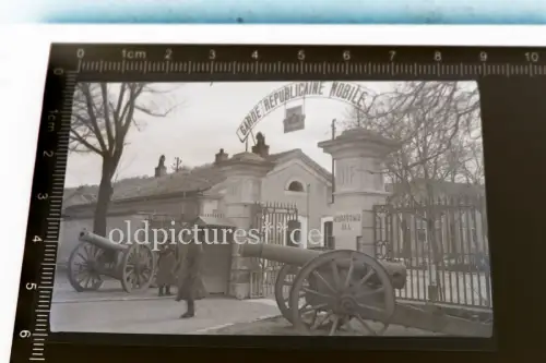 altes Negativ - Frankreich Quartier Colson-Blaise Wache - Gefangenenlager III A