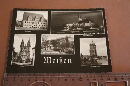tolle alte Karte  Ansichten - Meißen 60er Jahre ?