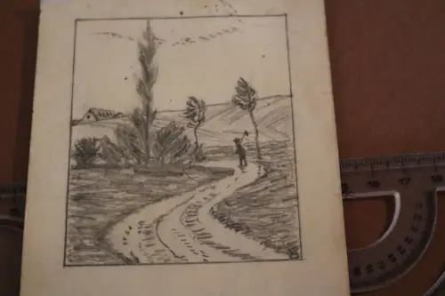 tolle alte Karte  Handzeichnung von A. Schweikert Mainz - 1910-30 ??