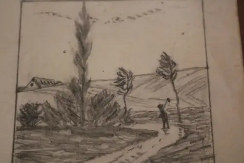 tolle alte Karte  Handzeichnung von A. Schweikert Mainz - 1910-30 ??