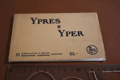 alte Karten-Serie - Ypres , Yper - zehn Ansichten - 30-40er Jahre 