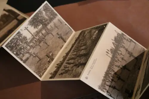 alte Karten-Serie - Deutsche Kriegerfriedhöfe WK I Belgien - 30-40er Jahre 