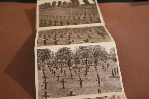 alte Karten-Serie - Deutsche Kriegerfriedhöfe WK I Belgien - 30-40er Jahre 