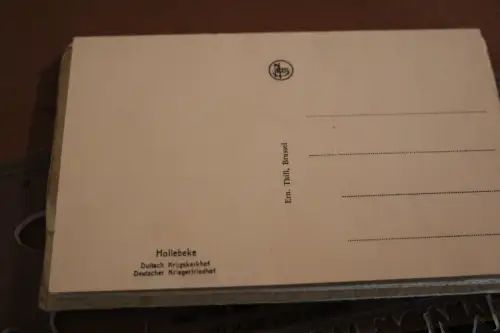 alte Karten-Serie - Deutsche Kriegerfriedhöfe WK I Belgien - 30-40er Jahre 