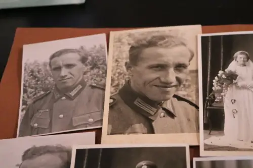 neun tolle alte Fotos eines Soldaten oder Brüder ?  Portraits , Hochzeit München