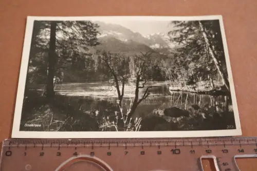 tolle alte Karte Badersee - Grainau ? 1936 in Oberau abgestempelt