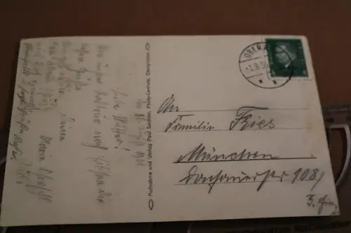 tolle alte Karte Badersee - Grainau ? 1936 in Oberau abgestempelt